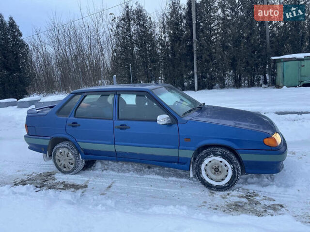 Синий ВАЗ 2115 Самара, объемом двигателя 1.5 л и пробегом 255 тыс. км за 1150 $, фото 1 на Automoto.ua