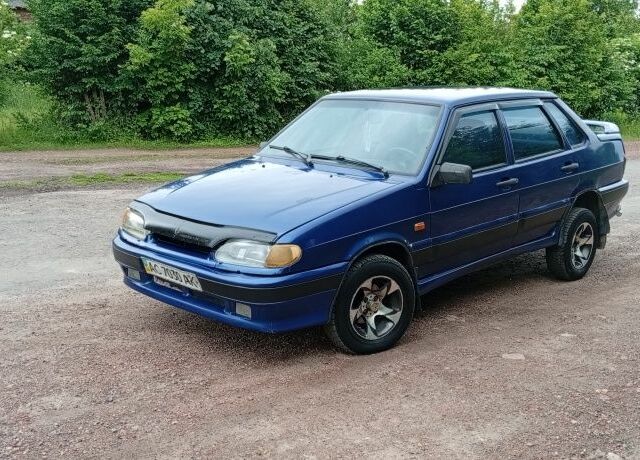 Синий ВАЗ 2115 Самара, объемом двигателя 1.6 л и пробегом 230 тыс. км за 1370 $, фото 1 на Automoto.ua