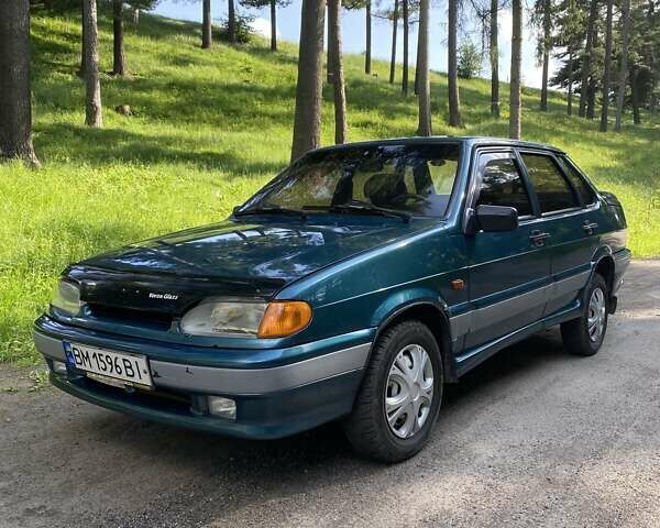 Зеленый ВАЗ 2115 Самара, объемом двигателя 1.5 л и пробегом 196 тыс. км за 2200 $, фото 1 на Automoto.ua