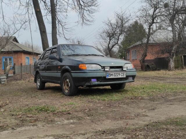 Зелений ВАЗ 2115 Самара, об'ємом двигуна 1.5 л та пробігом 240 тис. км за 1100 $, фото 1 на Automoto.ua