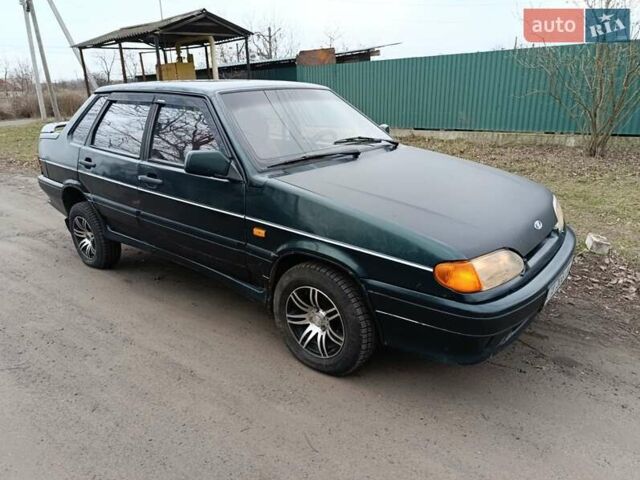 Зеленый ВАЗ 2115 Самара, объемом двигателя 1.5 л и пробегом 190 тыс. км за 1499 $, фото 1 на Automoto.ua