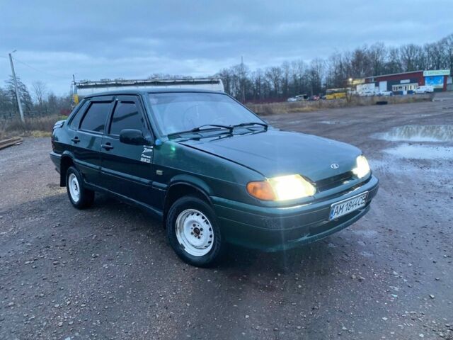 Зеленый ВАЗ 2115 Самара, объемом двигателя 1.5 л и пробегом 1 тыс. км за 750 $, фото 1 на Automoto.ua