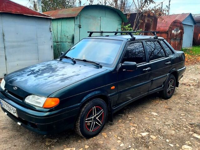 Зеленый ВАЗ 2115 Самара, объемом двигателя 1.5 л и пробегом 200 тыс. км за 2000 $, фото 1 на Automoto.ua