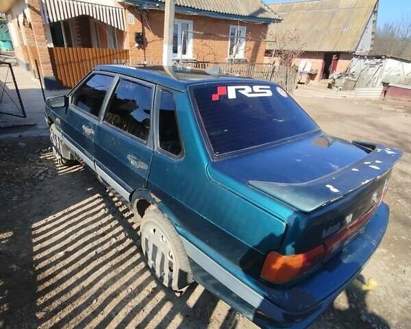 Зеленый ВАЗ 2115 Самара, объемом двигателя 1.5 л и пробегом 196 тыс. км за 1500 $, фото 1 на Automoto.ua