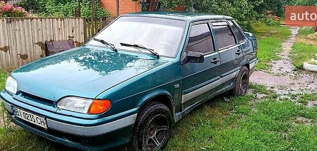 Зеленый ВАЗ 2115 Самара, объемом двигателя 1.5 л и пробегом 156 тыс. км за 1250 $, фото 1 на Automoto.ua