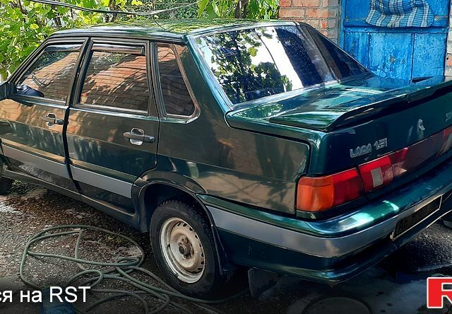 Зеленый ВАЗ 2115 Самара, объемом двигателя 1.5 л и пробегом 90 тыс. км за 2500 $, фото 1 на Automoto.ua