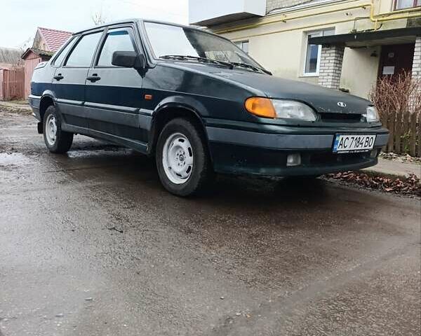 Зеленый ВАЗ 2115 Самара, объемом двигателя 1.5 л и пробегом 221 тыс. км за 1800 $, фото 1 на Automoto.ua