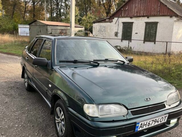 Зеленый ВАЗ 2115 Самара, объемом двигателя 1.5 л и пробегом 198 тыс. км за 1301 $, фото 1 на Automoto.ua