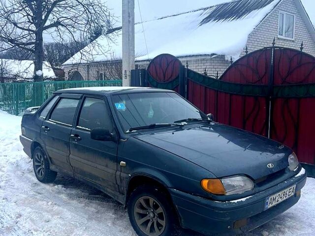 Зелений ВАЗ 2115 Самара, об'ємом двигуна 1.5 л та пробігом 100 тис. км за 1500 $, фото 1 на Automoto.ua