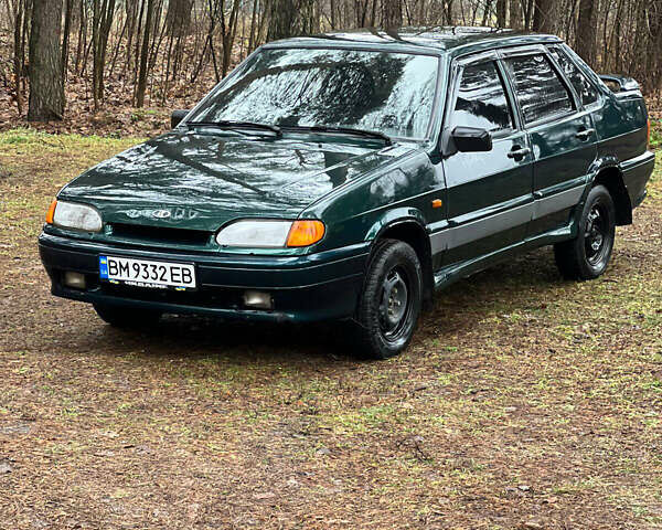 Зеленый ВАЗ 2115 Самара, объемом двигателя 1.5 л и пробегом 203 тыс. км за 1800 $, фото 1 на Automoto.ua