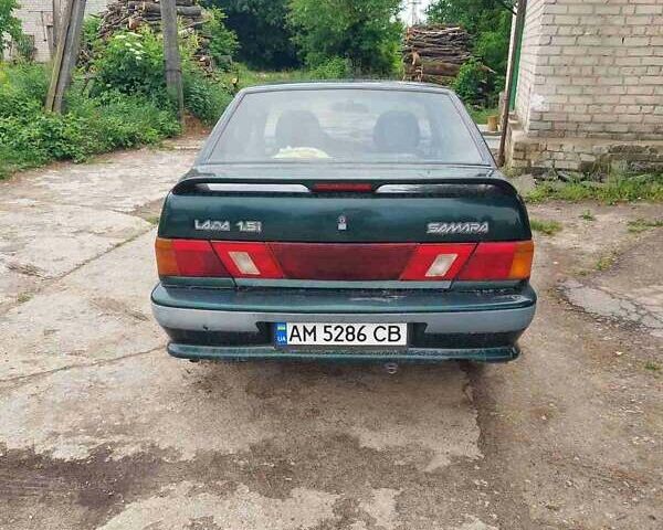 Зелений ВАЗ 2115 Самара, об'ємом двигуна 1.5 л та пробігом 172 тис. км за 2400 $, фото 1 на Automoto.ua