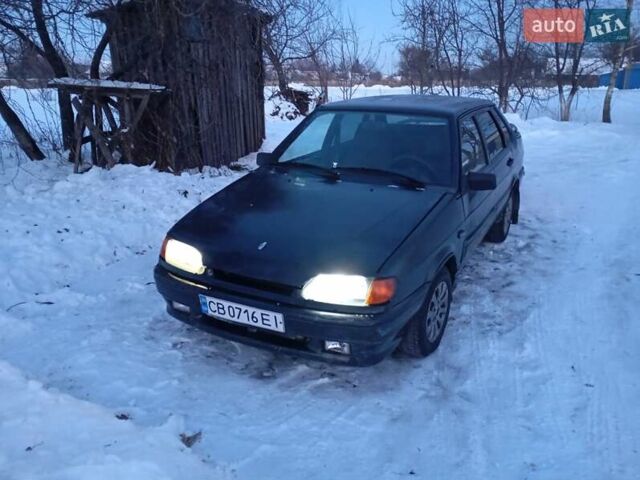 Зеленый ВАЗ 2115 Самара, объемом двигателя 1.6 л и пробегом 200 тыс. км за 1900 $, фото 1 на Automoto.ua