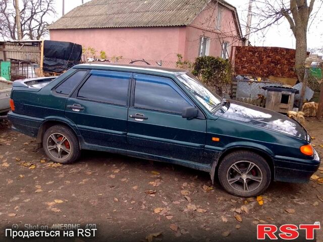 Зеленый ВАЗ 2115 Самара, объемом двигателя 1.6 л и пробегом 200 тыс. км за 1800 $, фото 1 на Automoto.ua