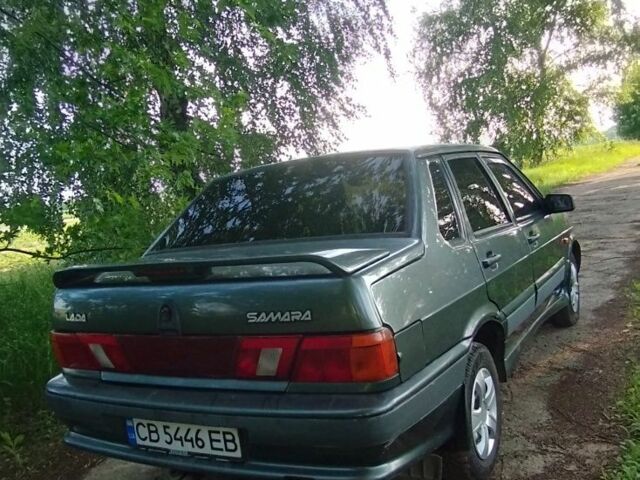 Зеленый ВАЗ 2115 Самара, объемом двигателя 1.5 л и пробегом 225 тыс. км за 1750 $, фото 1 на Automoto.ua