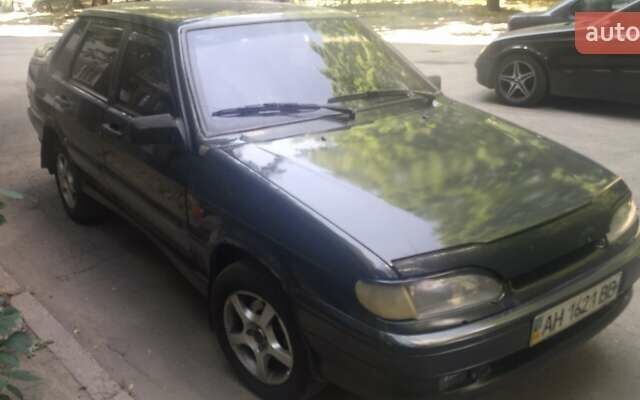 Зеленый ВАЗ 2115 Самара, объемом двигателя 1.5 л и пробегом 250 тыс. км за 2300 $, фото 1 на Automoto.ua