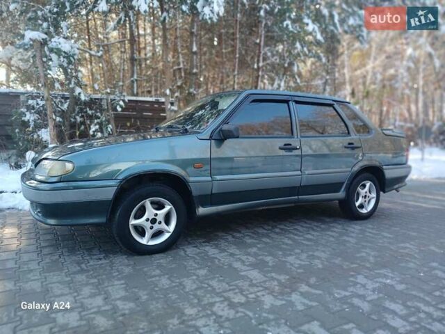 Зелений ВАЗ 2115 Самара, об'ємом двигуна 1.6 л та пробігом 138 тис. км за 1350 $, фото 1 на Automoto.ua