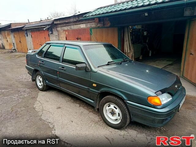 Зеленый ВАЗ 2115 Самара, объемом двигателя 1.6 л и пробегом 260 тыс. км за 2100 $, фото 1 на Automoto.ua