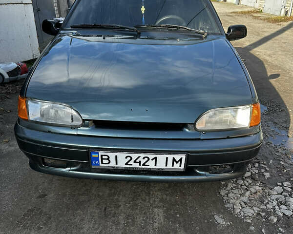 Зелений ВАЗ 2115 Самара, об'ємом двигуна 1.6 л та пробігом 196 тис. км за 1300 $, фото 1 на Automoto.ua