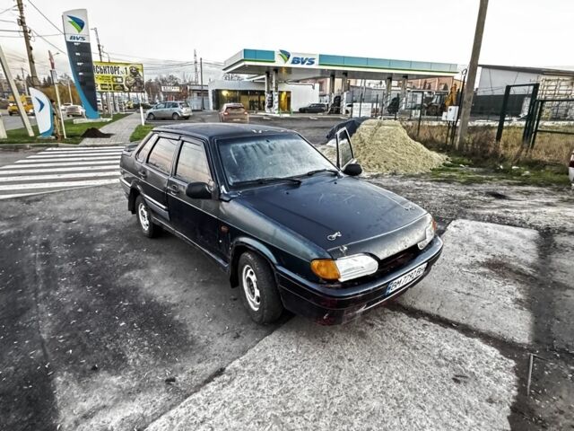 Зеленый ВАЗ 2115 Самара, объемом двигателя 1.6 л и пробегом 60 тыс. км за 713 $, фото 1 на Automoto.ua