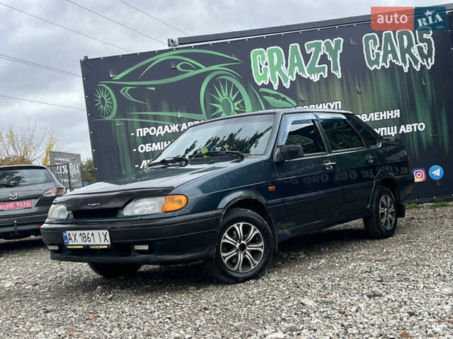 Зелений ВАЗ 2115 Самара, об'ємом двигуна 1.6 л та пробігом 252 тис. км за 1700 $, фото 1 на Automoto.ua