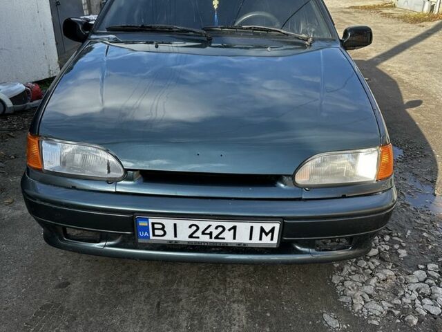 Зелений ВАЗ 2115 Самара, об'ємом двигуна 1.6 л та пробігом 190 тис. км за 2000 $, фото 1 на Automoto.ua