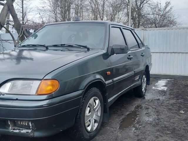 Зеленый ВАЗ 2115 Самара, объемом двигателя 1.6 л и пробегом 290 тыс. км за 1900 $, фото 1 на Automoto.ua