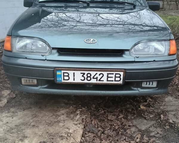 Зеленый ВАЗ 2115 Самара, объемом двигателя 1.6 л и пробегом 263 тыс. км за 2000 $, фото 1 на Automoto.ua