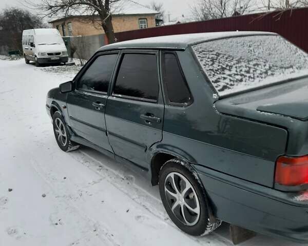 Зеленый ВАЗ 2115 Самара, объемом двигателя 1.6 л и пробегом 200 тыс. км за 1930 $, фото 1 на Automoto.ua