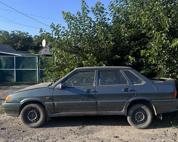 Зеленый ВАЗ 2115 Самара, объемом двигателя 1.6 л и пробегом 100 тыс. км за 1200 $, фото 1 на Automoto.ua