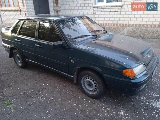 Зелений ВАЗ 2115 Самара, об'ємом двигуна 1.6 л та пробігом 250 тис. км за 1600 $, фото 1 на Automoto.ua