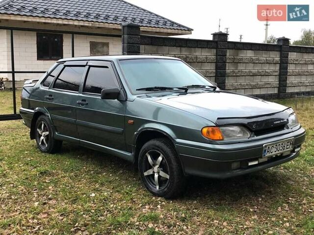 Зеленый ВАЗ 2115 Самара, объемом двигателя 1.6 л и пробегом 245 тыс. км за 2450 $, фото 1 на Automoto.ua