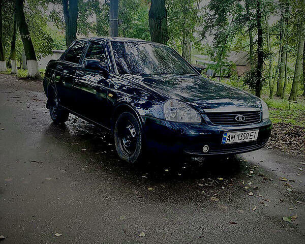 Черный ВАЗ 2170 Priora, объемом двигателя 1.6 л и пробегом 245 тыс. км за 3000 $, фото 1 на Automoto.ua