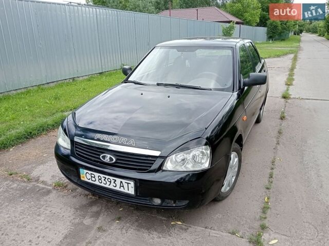 Чорний ВАЗ 2170 Priora, об'ємом двигуна 1.6 л та пробігом 176 тис. км за 2250 $, фото 1 на Automoto.ua
