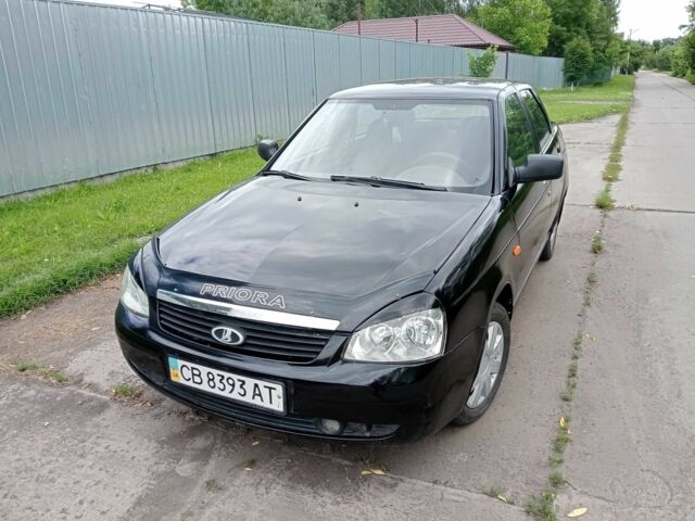 Чорний ВАЗ 2170 Priora, об'ємом двигуна 1.6 л та пробігом 170 тис. км за 2250 $, фото 1 на Automoto.ua