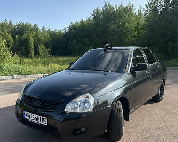 Черный ВАЗ 2170 Priora, объемом двигателя 1.6 л и пробегом 170 тыс. км за 2899 $, фото 1 на Automoto.ua