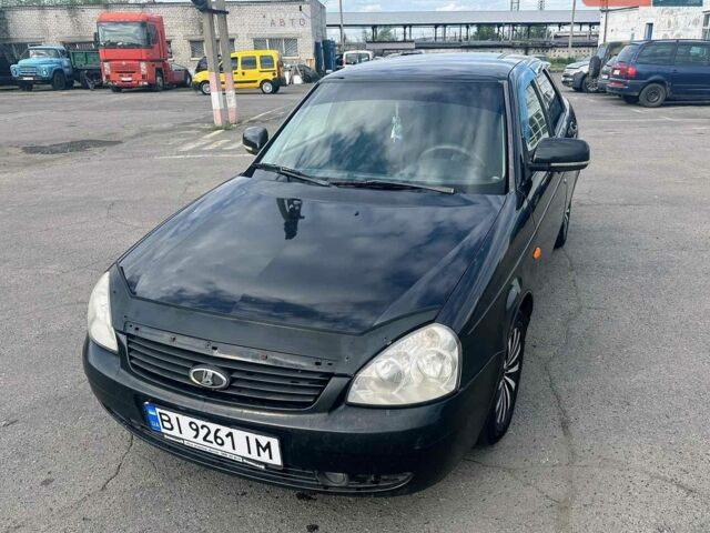 Черный ВАЗ 2170 Priora, объемом двигателя 1.6 л и пробегом 243 тыс. км за 1785 $, фото 1 на Automoto.ua