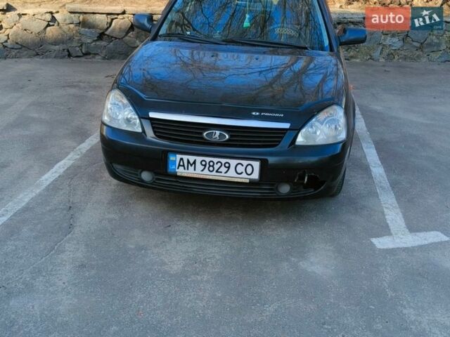 Чорний ВАЗ 2170 Priora, об'ємом двигуна 1.6 л та пробігом 180 тис. км за 2100 $, фото 1 на Automoto.ua