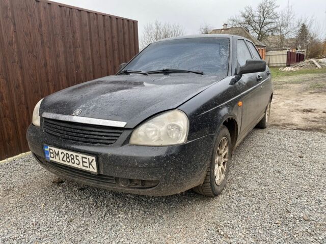 Чорний ВАЗ 2170 Priora, об'ємом двигуна 1.6 л та пробігом 190 тис. км за 1750 $, фото 1 на Automoto.ua