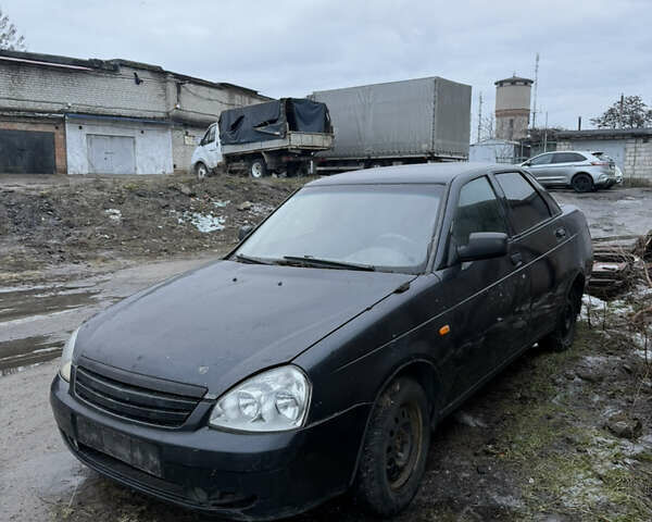 Черный ВАЗ 2170 Priora, объемом двигателя 1.6 л и пробегом 200 тыс. км за 650 $, фото 1 на Automoto.ua