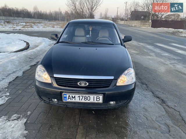 Черный ВАЗ 2170 Priora, объемом двигателя 1.6 л и пробегом 98 тыс. км за 2900 $, фото 1 на Automoto.ua