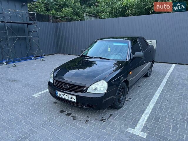 Чорний ВАЗ 2170 Priora, об'ємом двигуна 1.6 л та пробігом 200 тис. км за 1950 $, фото 1 на Automoto.ua