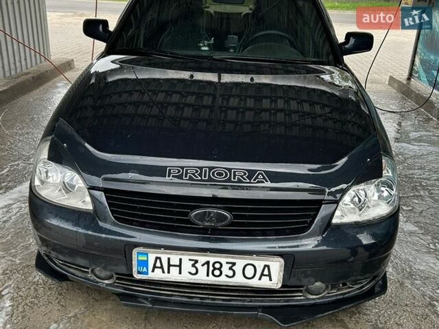 Черный ВАЗ 2170 Priora, объемом двигателя 1.6 л и пробегом 235 тыс. км за 2052 $, фото 1 на Automoto.ua