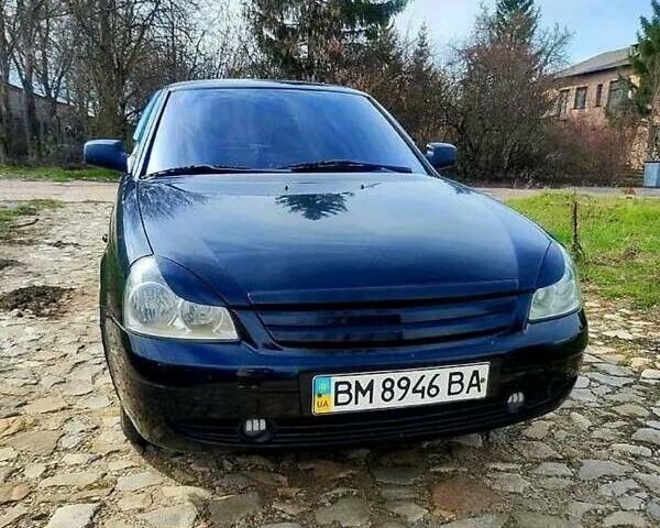 Черный ВАЗ 2170 Priora, объемом двигателя 1.6 л и пробегом 172 тыс. км за 1400 $, фото 1 на Automoto.ua