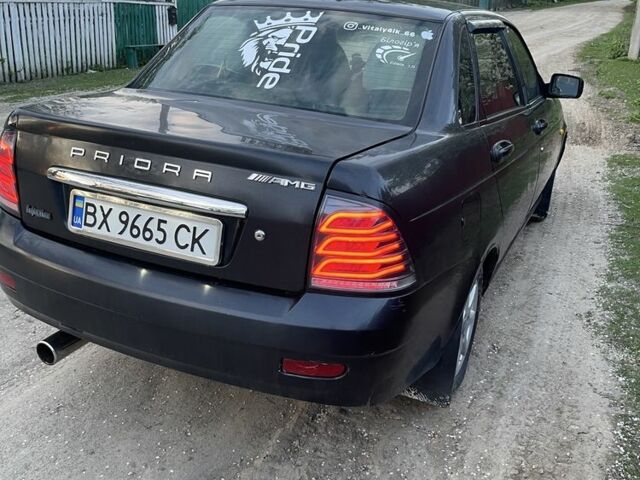 Черный ВАЗ 2170 Priora, объемом двигателя 1.6 л и пробегом 216 тыс. км за 2200 $, фото 1 на Automoto.ua