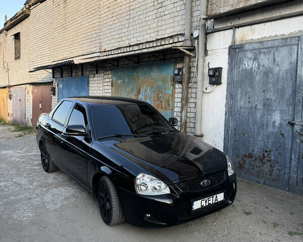 Черный ВАЗ 2170 Priora, объемом двигателя 1.6 л и пробегом 160 тыс. км за 5500 $, фото 1 на Automoto.ua
