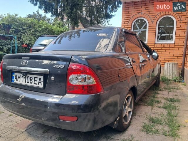 Чорний ВАЗ 2170 Priora, об'ємом двигуна 1.6 л та пробігом 160 тис. км за 800 $, фото 1 на Automoto.ua