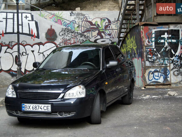 Черный ВАЗ 2170 Priora, объемом двигателя 1.6 л и пробегом 170 тыс. км за 3400 $, фото 1 на Automoto.ua