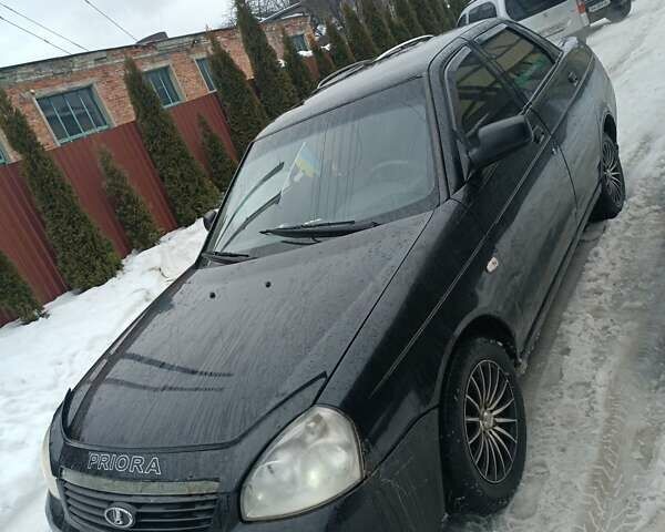 Черный ВАЗ 2170 Priora, объемом двигателя 1.6 л и пробегом 217 тыс. км за 2150 $, фото 1 на Automoto.ua