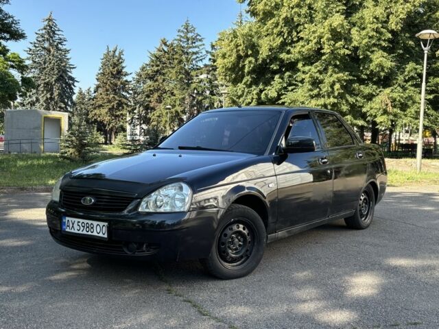 Черный ВАЗ 2170 Priora, объемом двигателя 1.6 л и пробегом 217 тыс. км за 1950 $, фото 1 на Automoto.ua