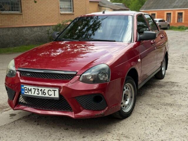 Красный ВАЗ 2170 Priora, объемом двигателя 1.6 л и пробегом 127 тыс. км за 2300 $, фото 1 на Automoto.ua